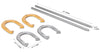 Cast Iron Horseshoe Set - dimensions