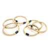 Six color-coded sisal rings
