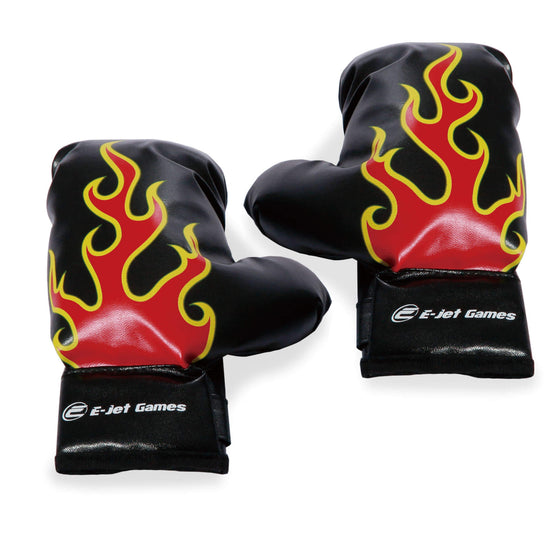 9" boxing gloves included with the E-Jet Games Junior Boxing Trainer