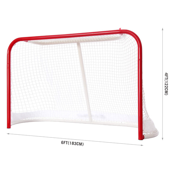 Competition Steel Hockey Goal Net dimensions