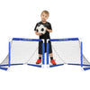 Quick-Fold Mini Soccer Goal Set  Child with ball 