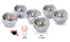 Petanque Ball Set, 6-Piece Boules Set dimensions